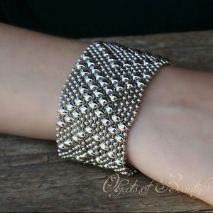 Liquid Metal Silver Bracelet